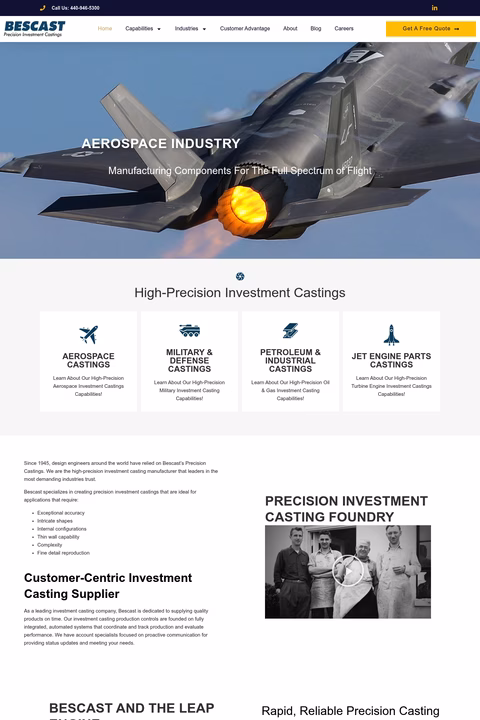 Bescast Homepage 1440px