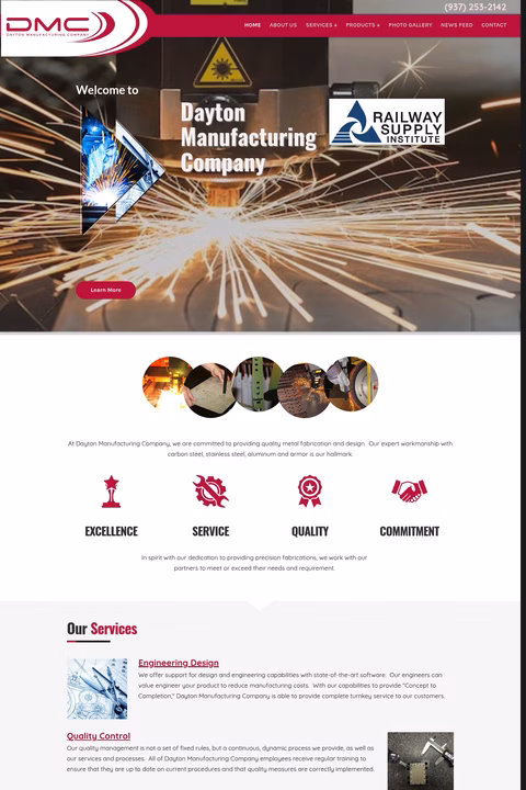 Dayton-Manufacturing-Company Homepage 1440px