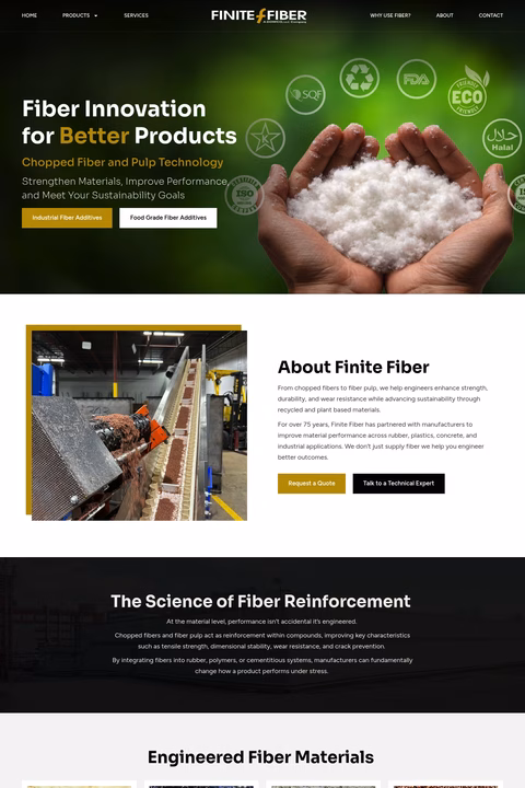Finite-Fiber Homepage 1440px