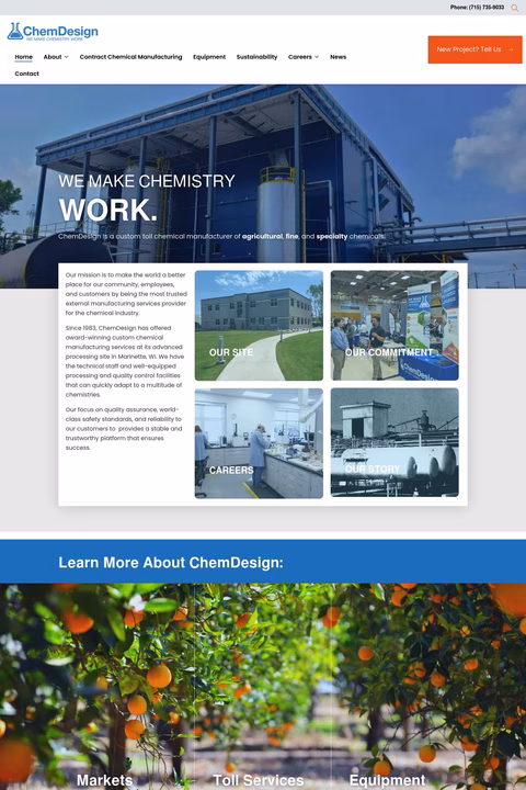 Chemdesign Products Homepage 1440px