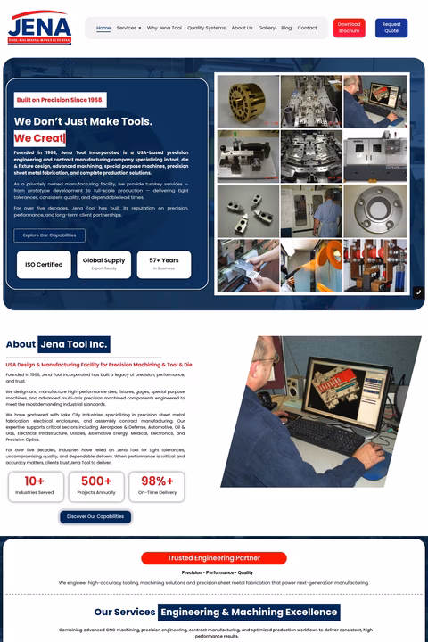Jena-Tool-Inc Homepage 1440px