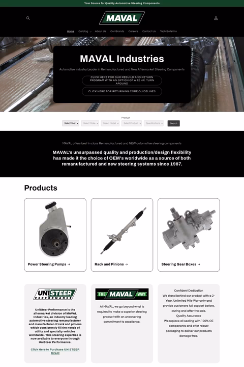 Maval-Industries Homepage 1440px