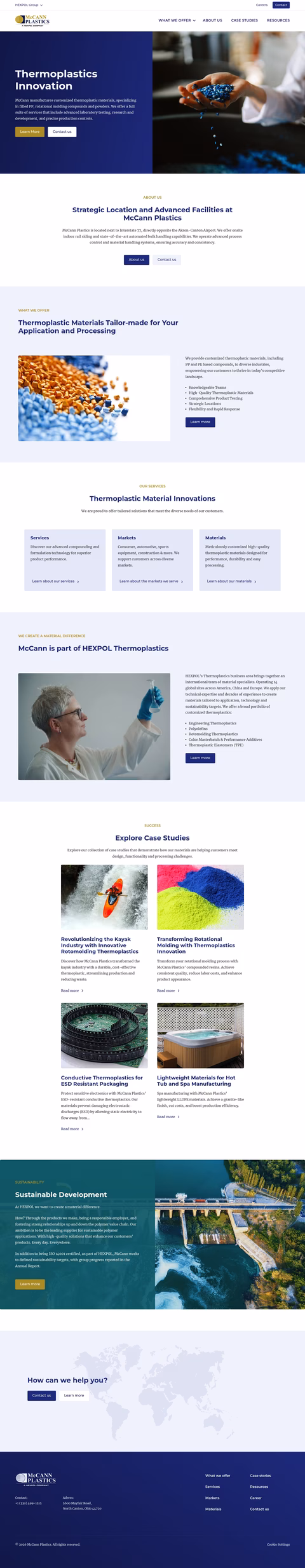 Mccann-Plastics Homepage 1440px