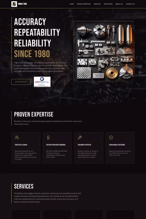 Noble-Tool Homepage 1440px