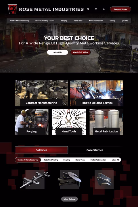 Rose-Metal-Industries Homepage 1440px