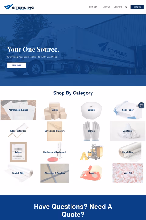 Sterling-Distribution Homepage 1440px
