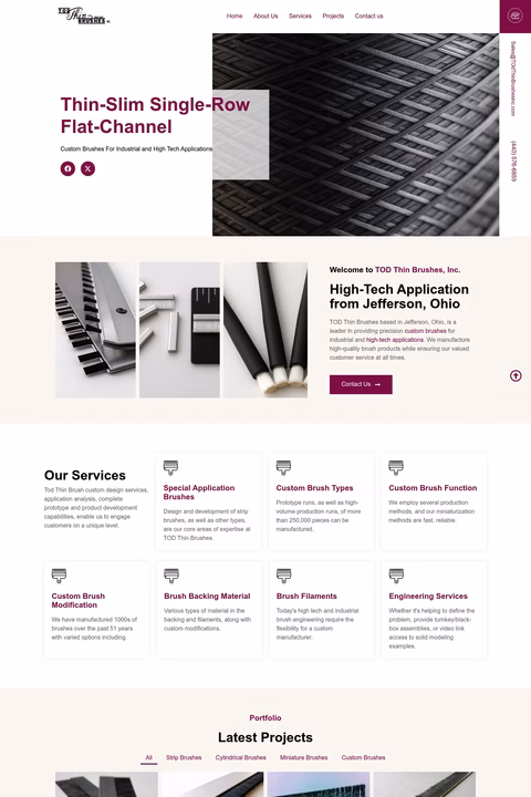Tod-Thin-Brushes Homepage 1440px