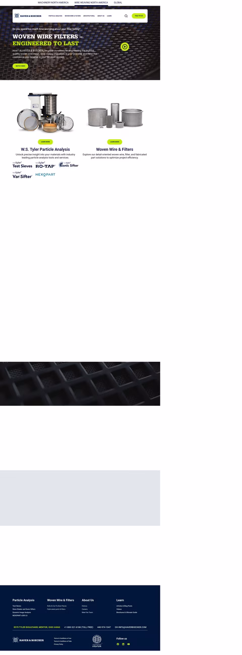 Haver-Boeker Homepage 1440px