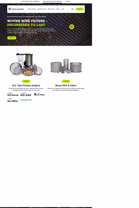 Haver-Boeker Homepage 1440px