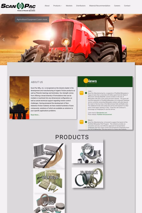 Scan Pac Manufacturing Homepage 1440px