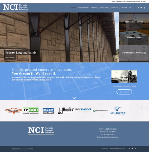 Norwalk-Concrete-Industries Homepage 1440px