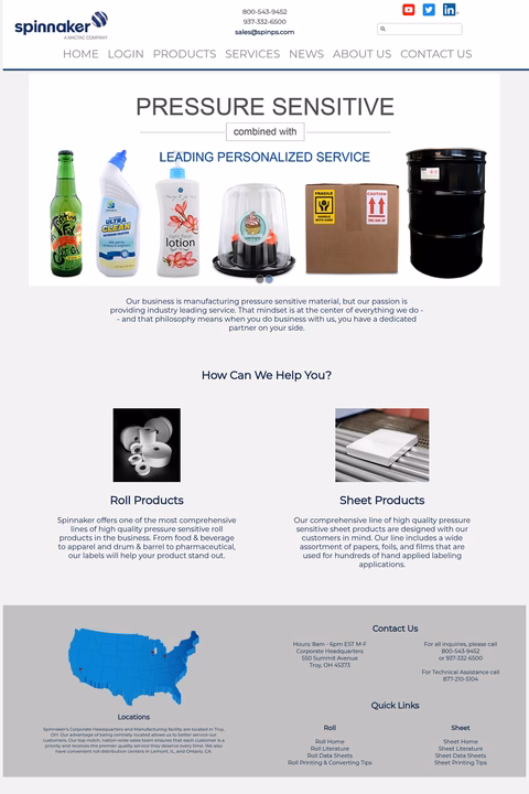Spinnaker-Coating Homepage 1440px