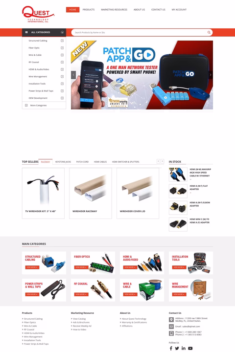 Quest Technology International Homepage 1440px