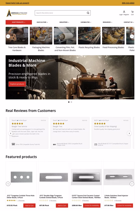 American-Cutting-Edge Homepage 1440px