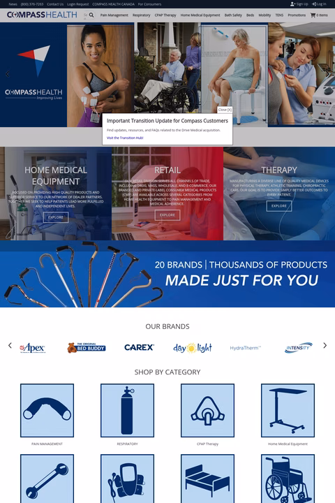Compass-Health-Brands Homepage 1440px