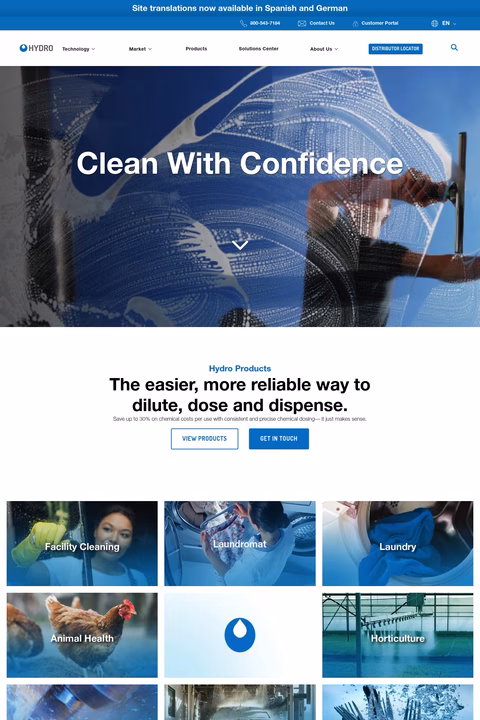 Hydro-Systems-Company Homepage 1440px
