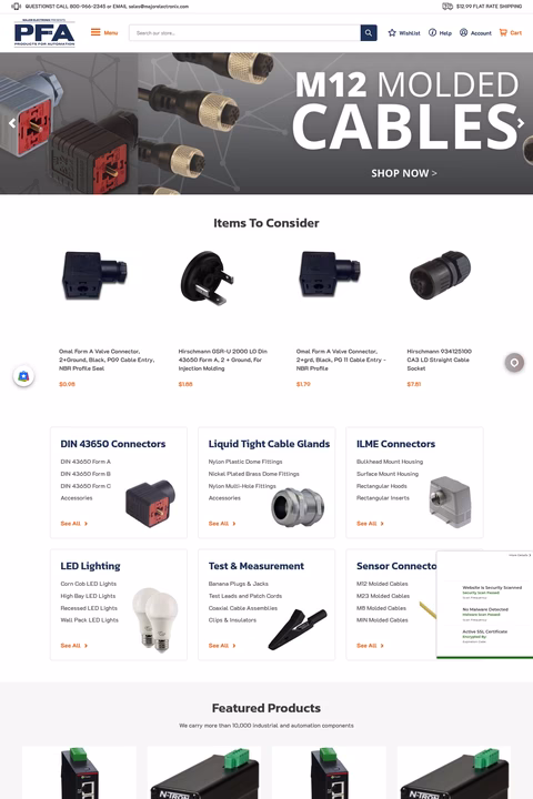 Major-Electronix Homepage 1440px
