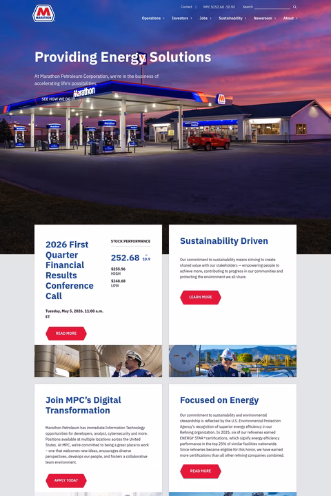 Marathon-Petroleum-Corporation Homepage 1440px