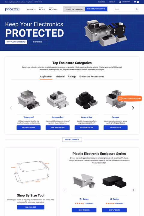Polycase Homepage 1440px