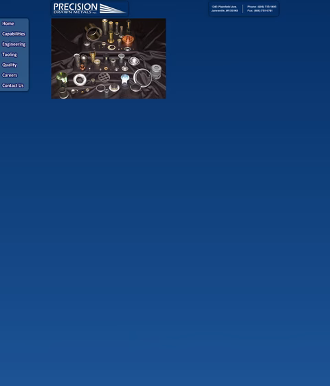 Precision Drawn Metals Homepage 1440px