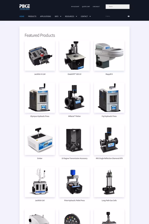 Pike Technologies Homepage 1440px