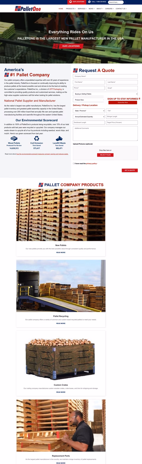 Palletone Homepage 1440px