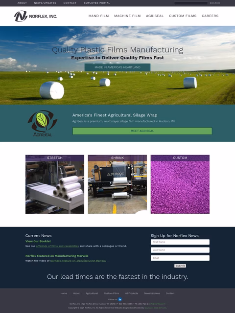 Norflex Inc Homepage 1440px