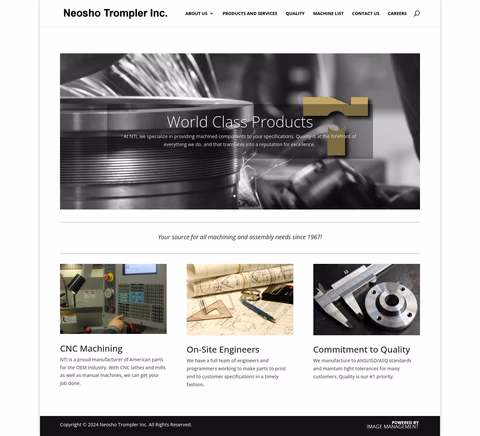 Neosho Trompler Incorporated Homepage 1440px