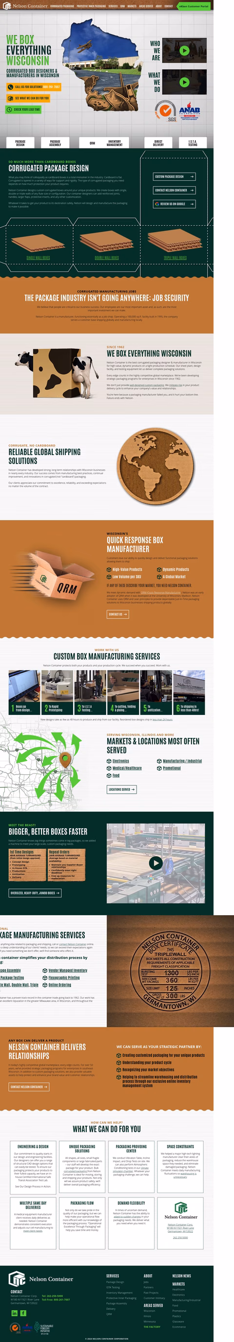 Nelson Container Corp Homepage 1440px