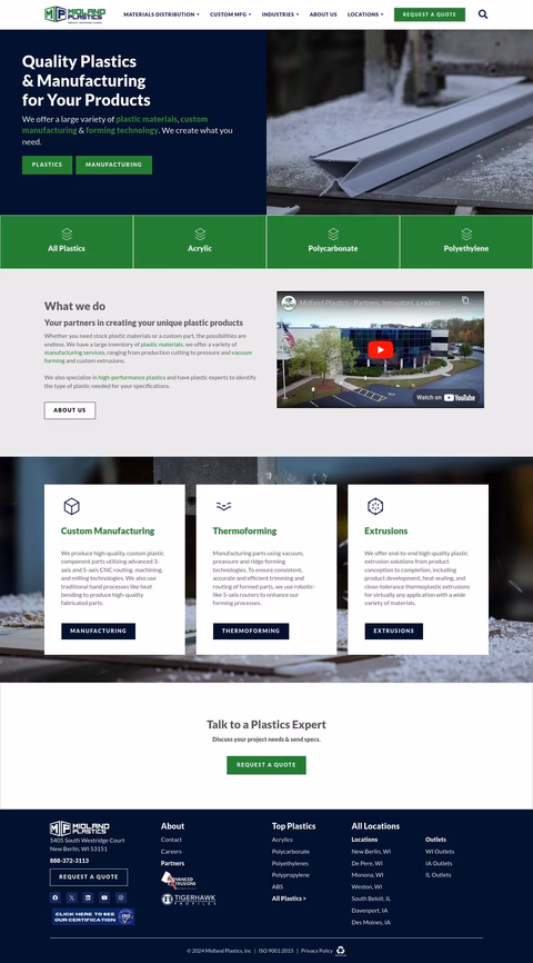 Midland Plastics Inc Homepage 1440px