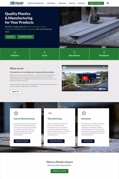 Midland Plastics Inc Homepage 1440px