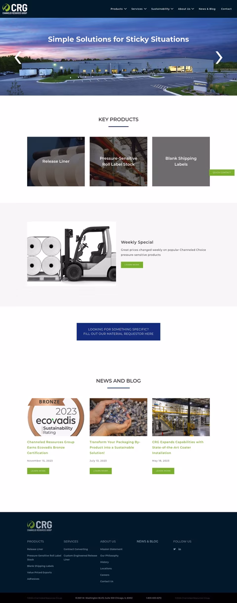 Channeled Resources Group Homepage 1440px