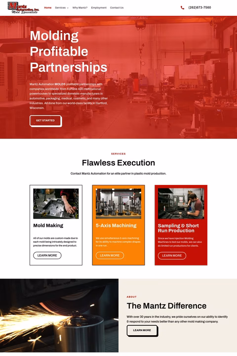 Mantz Automation Inc Homepage 1440px