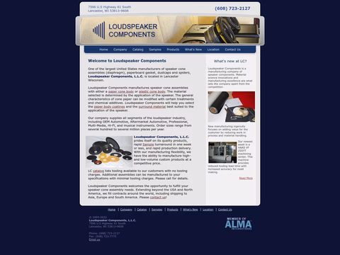 Loudspeaker Components Homepage 1440px