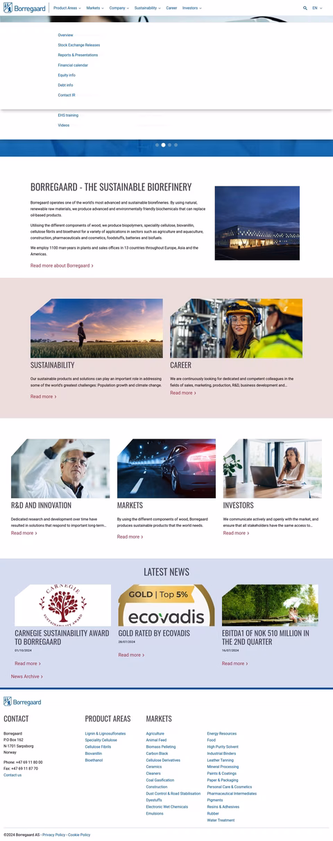Borregaard Homepage 1440px