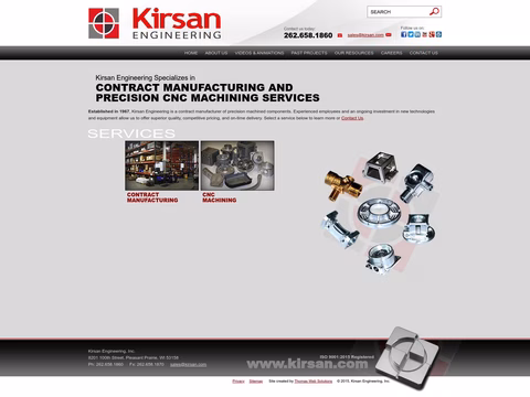 Kirsan Engineering Inc Homepage 1440px