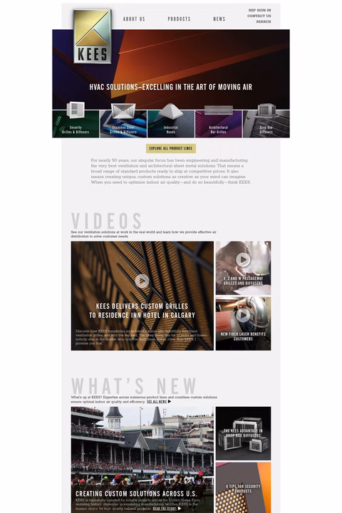 Kees Incorporated Homepage 1440px