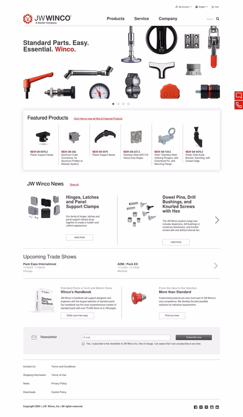 J W Winco Inc Homepage 1440px