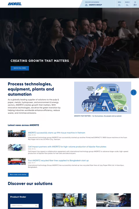 Andritz Homepage 1440px