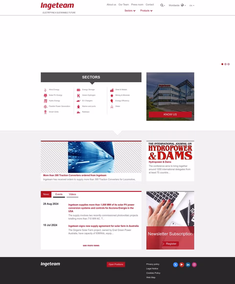 Ingeteam Inc Homepage 1440px