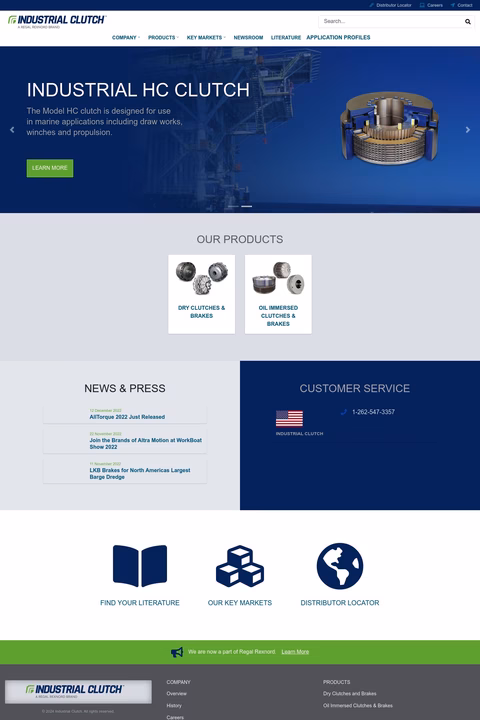 Industrial Clutch Homepage 1440px