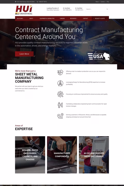 Hui Manufacturing Homepage 1440px