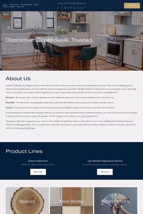 Great Northern Cabinetry Homepage 1440px
