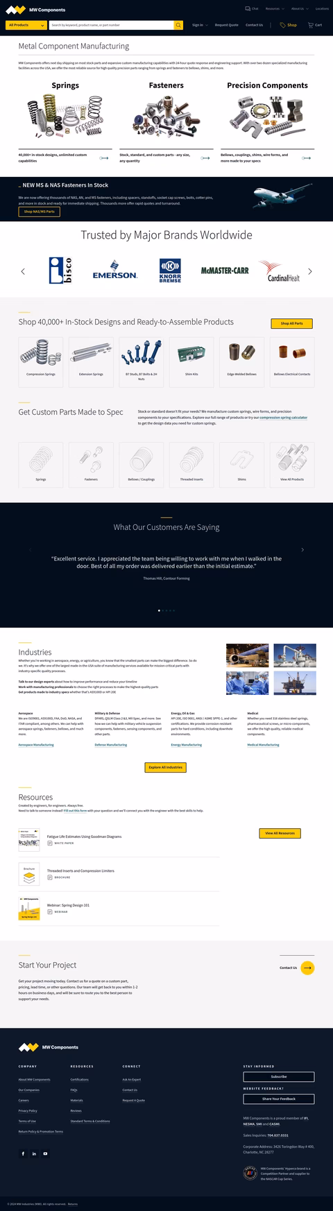 Mw Components Homepage 1440px