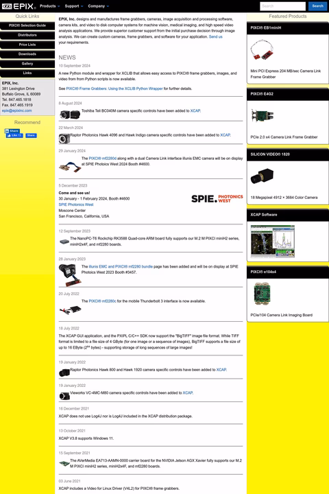 Epix Inc Homepage 1440px