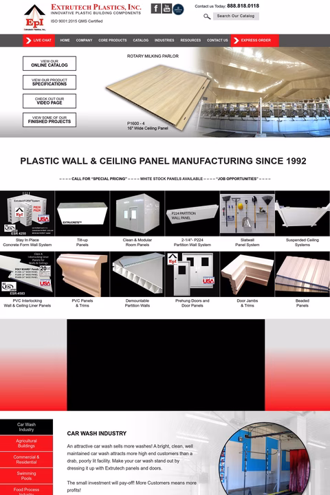 Extrutech Plastics Inc Homepage 1440px