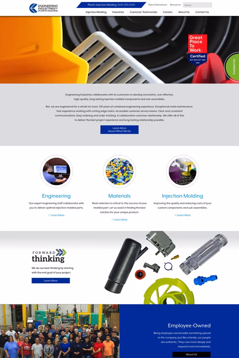 Engineering Industries Inc Homepage 1440px