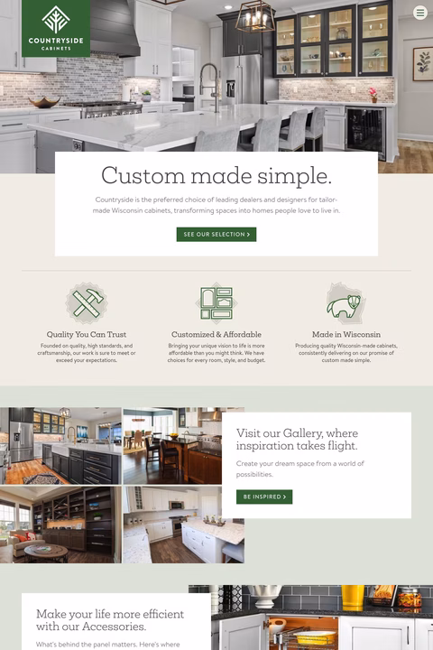 De Pere Cabinet Inc Homepage 1440px