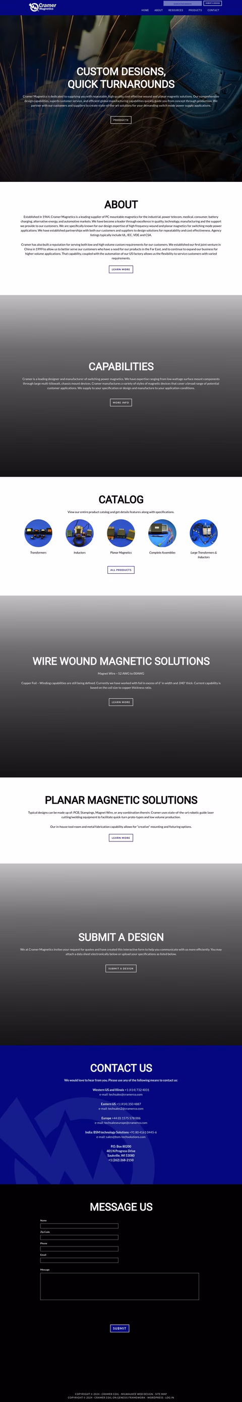 Cramer Coil Transformer Homepage 1440px