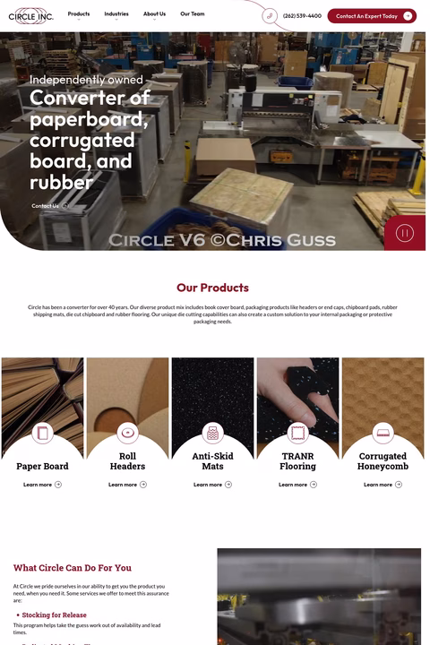 Circle Inc Homepage 1440px